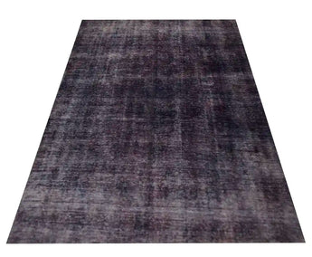 Handwoven vintage Heriz rug measuring 407x285 cm, featuring modern design and intricate patterns in warm earthy tones.