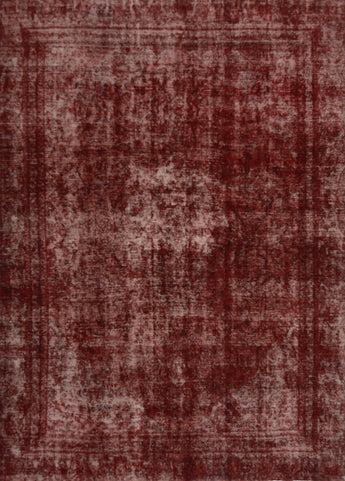 Heriz vintage hand-knotted modern rug in 348x247 cm with intricate design, showcasing traditional craftsmanship and rich textures.