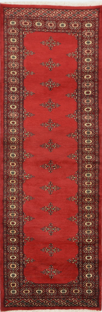 Heriz Bokhara 64571 decorative rug with intricate patterns, showcasing traditional craftsmanship and rich colors.