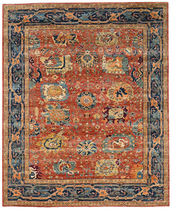 Heriz Farahan Moderne Oosterse rug, Kleden style, with intricate geometric patterns and warm earthy tones, image 65267.