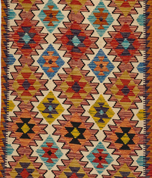 Handgeweven oosters Kelim Chobi 197x100 cm