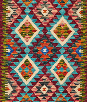 Handgeweven oosters Kelim Chobi 126x82 cm