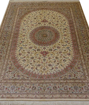 Qom zijde Beige 4976