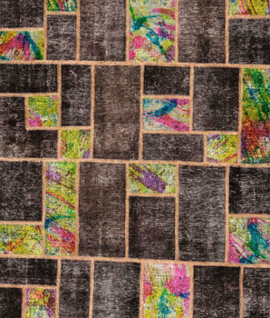 Handgeknoopt modern Patchwork 240x172 cm