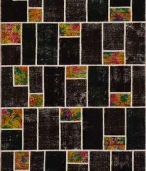 Handgeknoopt modern Patchwork 300x200 cm