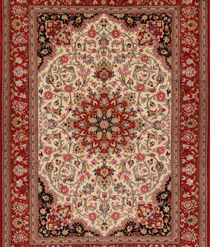 Handgeknoopt oosters Ghom-Kork 243x174 cm