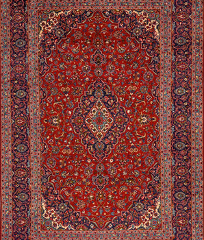 Handgeknoopt oosters Kashan 365x245 cm