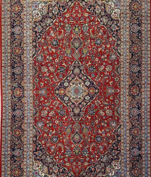 Handgeknoopt oosters Kashan 306x205 cm