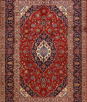Handgeknoopt oosters Kashan 293x197 cm