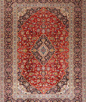 Handgeknoopt oosters Kashan 334x238 cm