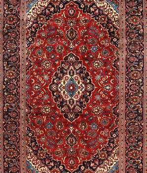 Handgeknoopt oosters Kashan 307x195 cm