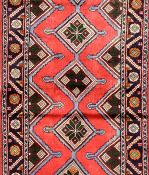 Handgeknoopt oosters Hamadan 280x75 cm