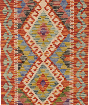 Handgeweven oosters Kelim Chobi 143x54 cm