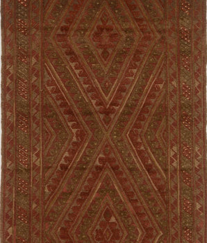 Handgeweven oosters Mushvani 376x84 cm