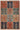 Heriz Dehbaft Moderne Oosterse rug Nr.65277, detailed geometric patterns in warm tones, showcasing intricate craftsmanship.