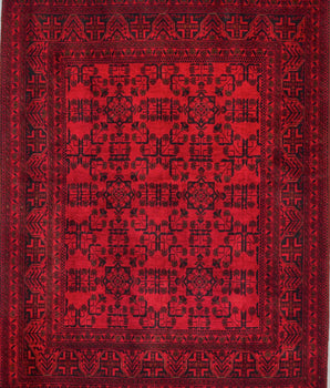 Handgeknoopt oosters Afghan-Fine 193x150 cm