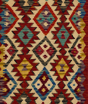 Handgeweven oosters Kelim Chobi 143x59 cm