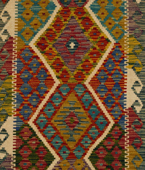 Handgeweven oosters Kelim Chobi 153x63 cm